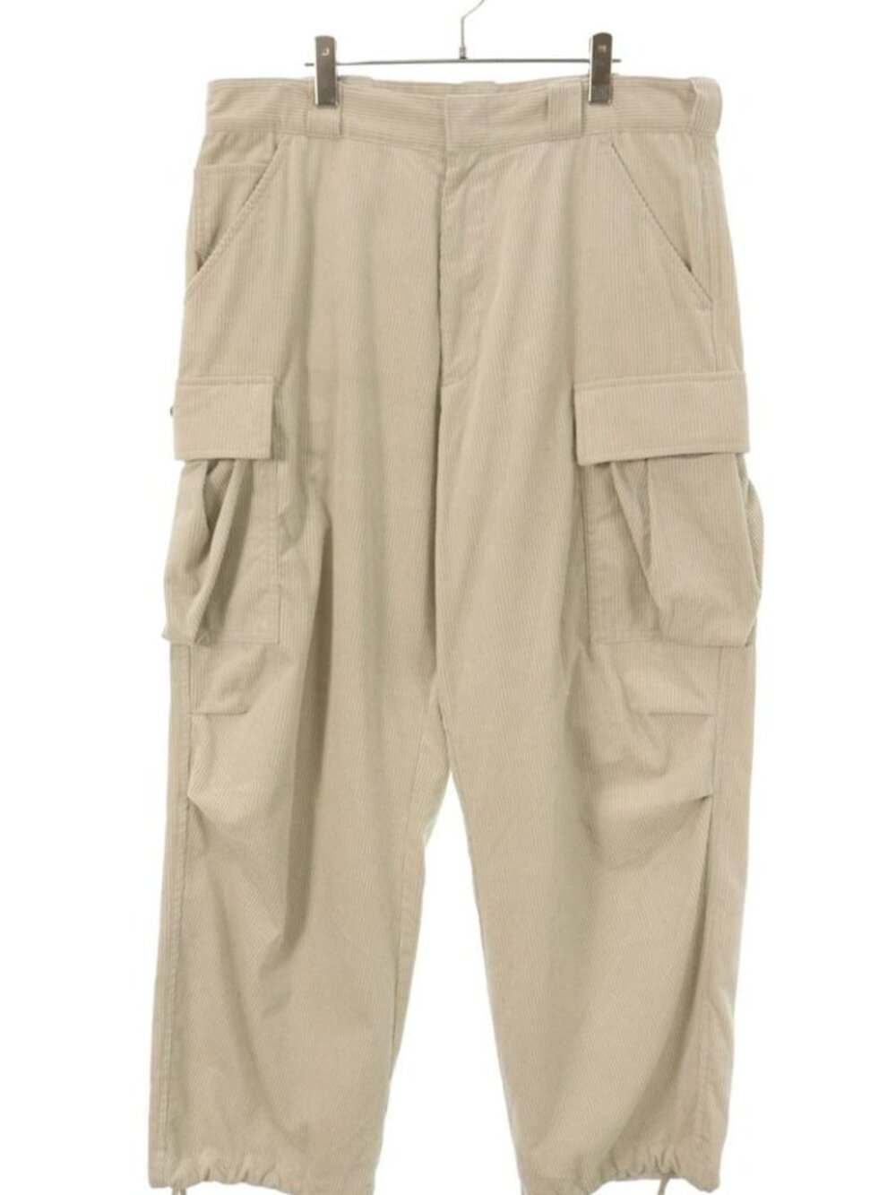 Prada Triangle Plate Corduroy Long Pants